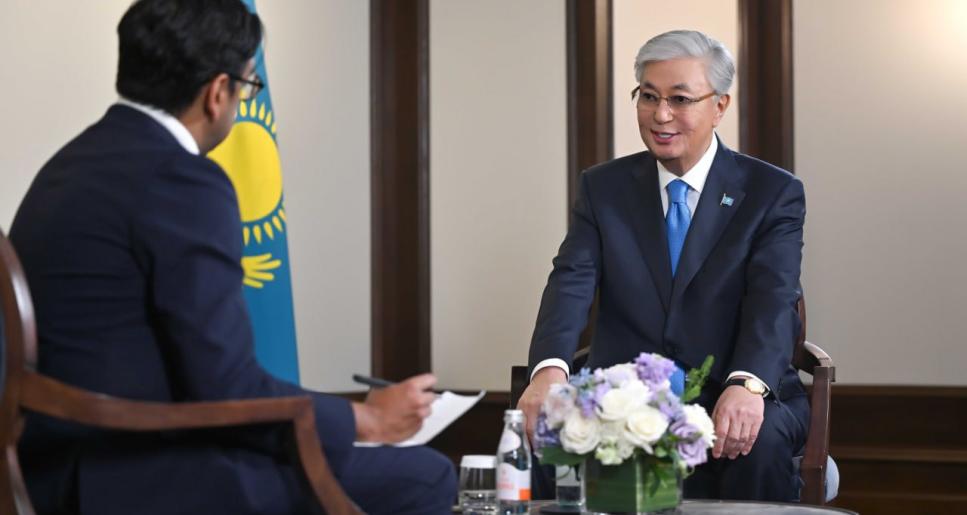 Мемлекет басшысы АҚШ-қа сапары барысында The Washington Post және The New York Times секілді америкалық танымал басылымдарға сұхбат берді