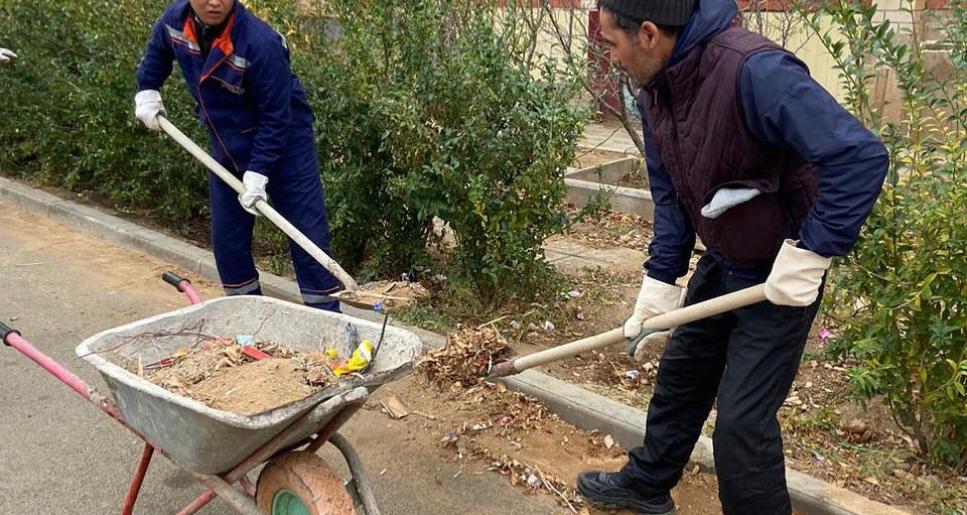 “Таза Қазақстан” акциясы аясында аудан тұрғындары сенбілік өткізді